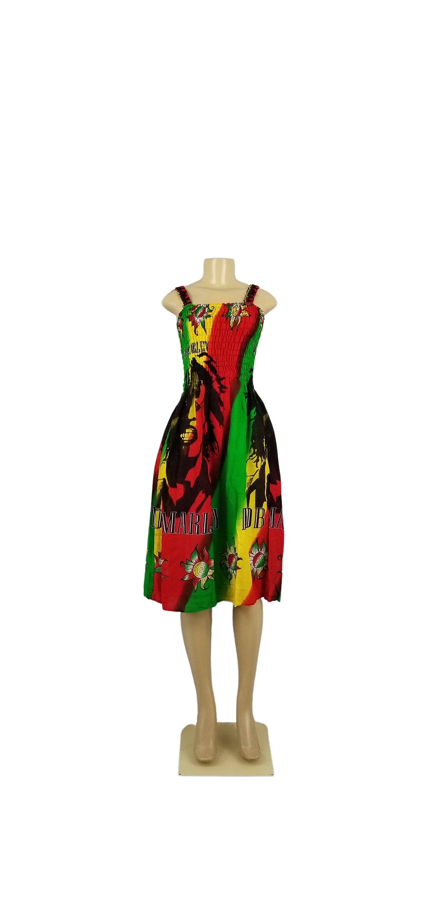 Bob Marley Dress, Reggae-rasta-jamaica-africa-afrocentric