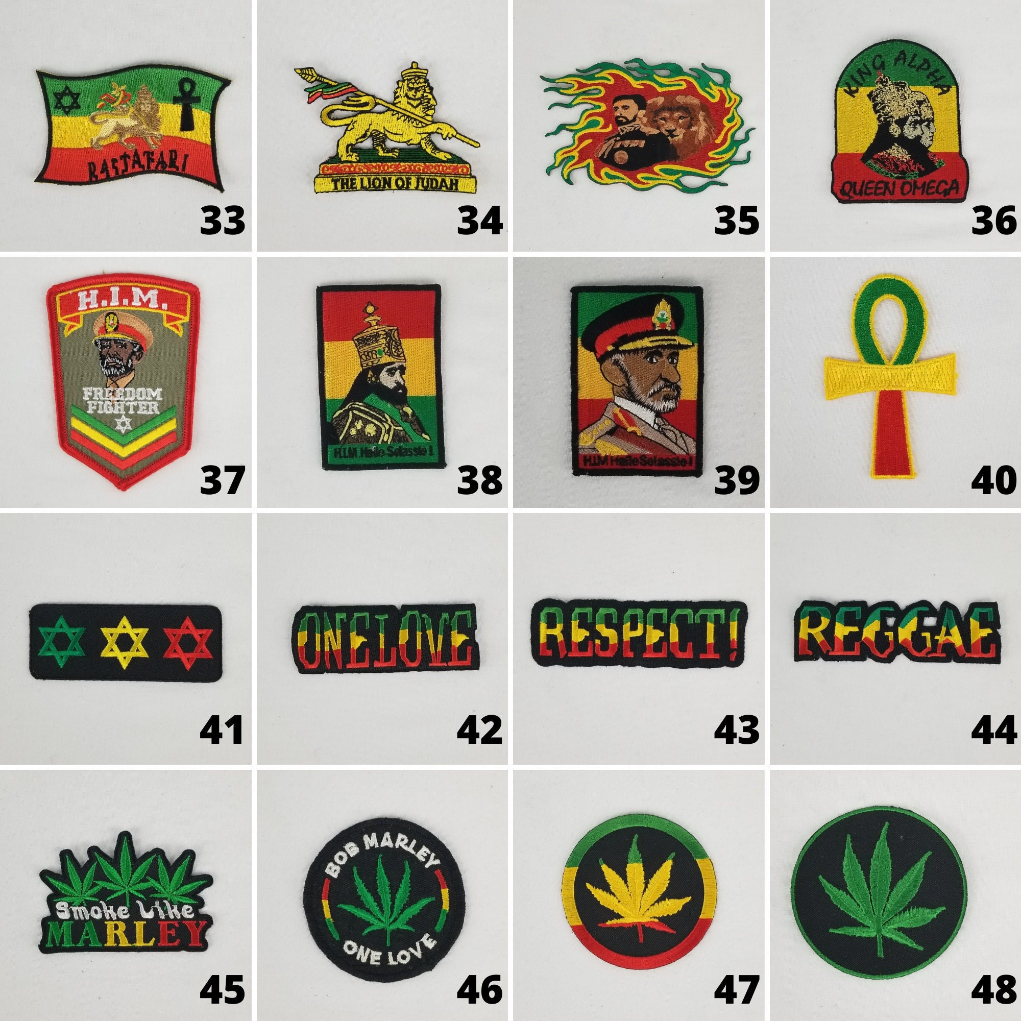Bob Marley Patch, Reggae-rasta-jamaica-africa-afrocentric-lion of Judah ...