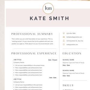 Resume Template, CV Template for word, CV Template, Professional Resume Template, Modern Resume Template Word, Professional CV Template