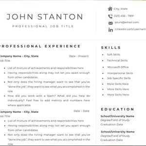 Tech Resume Template, CV Template, Professional Resume Template, Modern Resume Template Word, Executive CV Template, 2 Page Resume Template
