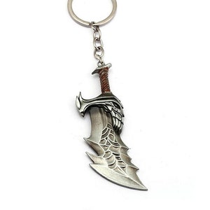 God Of War Ragnarok Keyring Keychain Blade of Chaos Leviathan Axe Olympus  Shield 