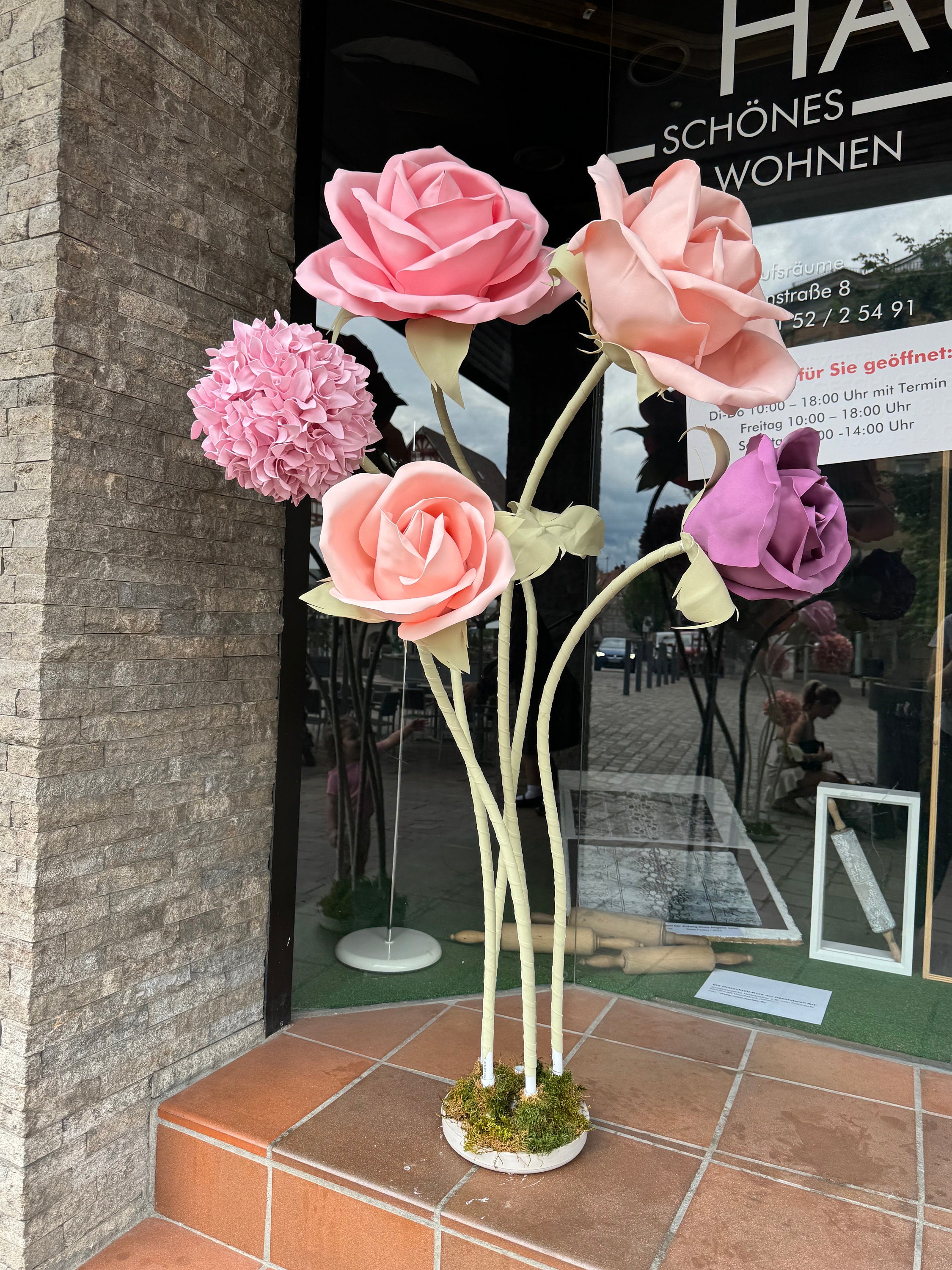 Rose Prop Giant Self-standing Bright Roses /props for Photo Shoots/luxury Foam ...