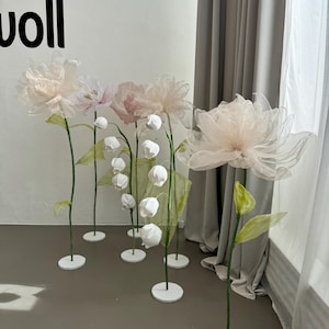 Giant self-standing flowers/Props for photo shoots/Set Organz Flowers/Large Flowers / Giant Flowers/SalonDecor/ Wedding/XLL flowers