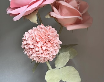 Giant Standing Roses, Salon Decor, Wedding Flowers