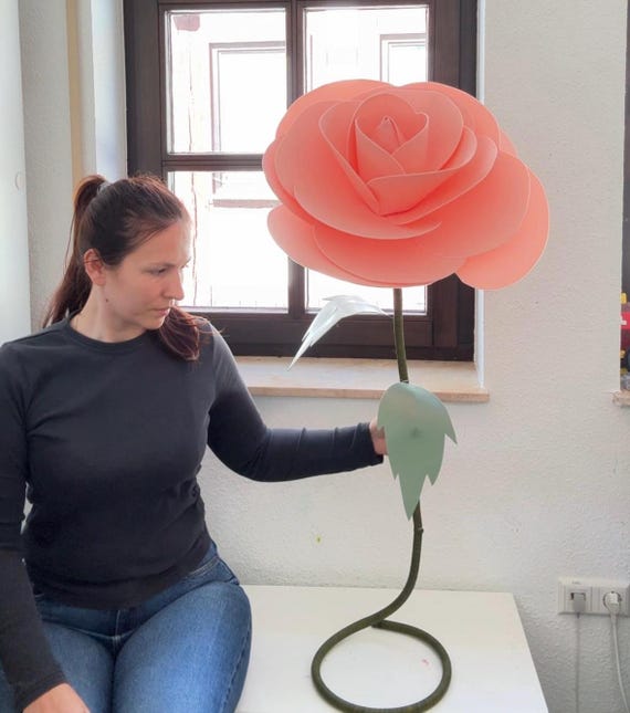 DIY Riesenblumen Bastelset - Machen Sie Ihre eigene 120 cm Blume | Easy & Fun handgemachte Dekoration