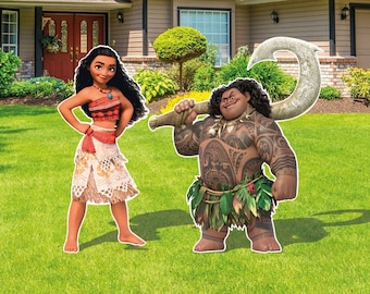 Moana & Friends Birthday cutouts and yard signs