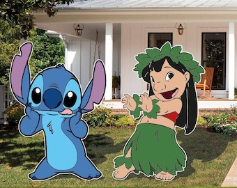 Lilo & Stitch cutout and yard sign