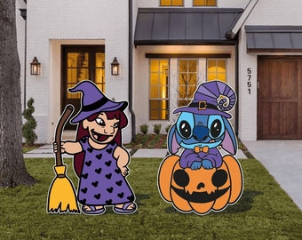 Lilo & Stitch Halloween cutout and yard sign