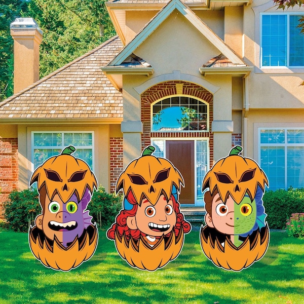 Luca Halloween Pumpkins cutouts and yard signs