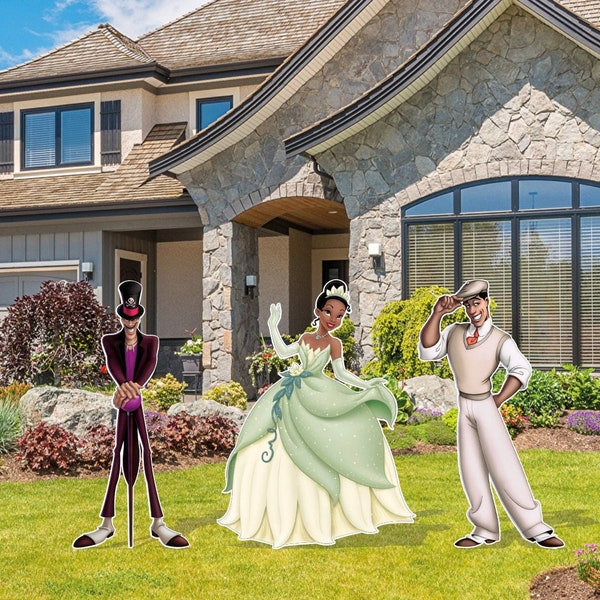 The Princess and the Frog Birthday cutout and yard sign