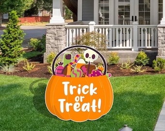 Halloween Pumpkin cutout and yard sign