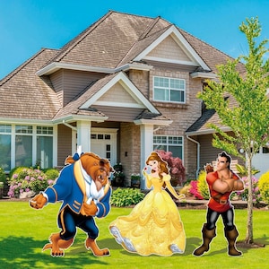 Beauty and the Beast Birthday cutout and yard sign