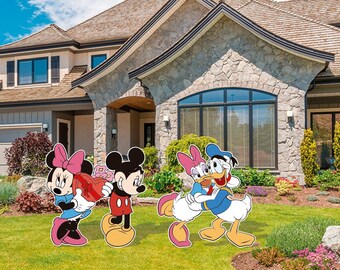 Mickey and Friends Valentine's Day Yard Sign