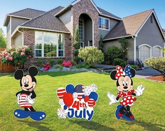 Mickey Mouse & Minnie Mouse  4th of July