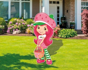 Strawberry Shortcake Birthday cutouts and yard signs