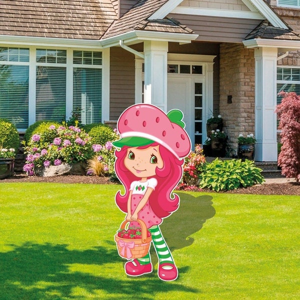 Strawberry Shortcake Birthday cutouts and yard signs