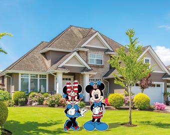 Mickey Mouse & Minnie Mouse  4th of July