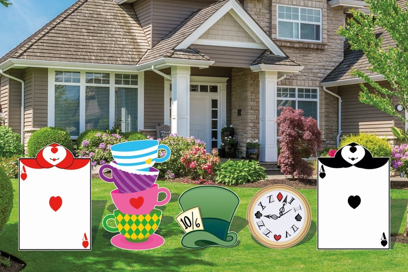 Alice in Wonderland Cutout and Yard Sign - Etsy
