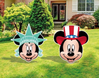 Mickey Mouse & Minnie Mouse  4th of July