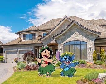 Lilo & Stitch cutout and yard sign