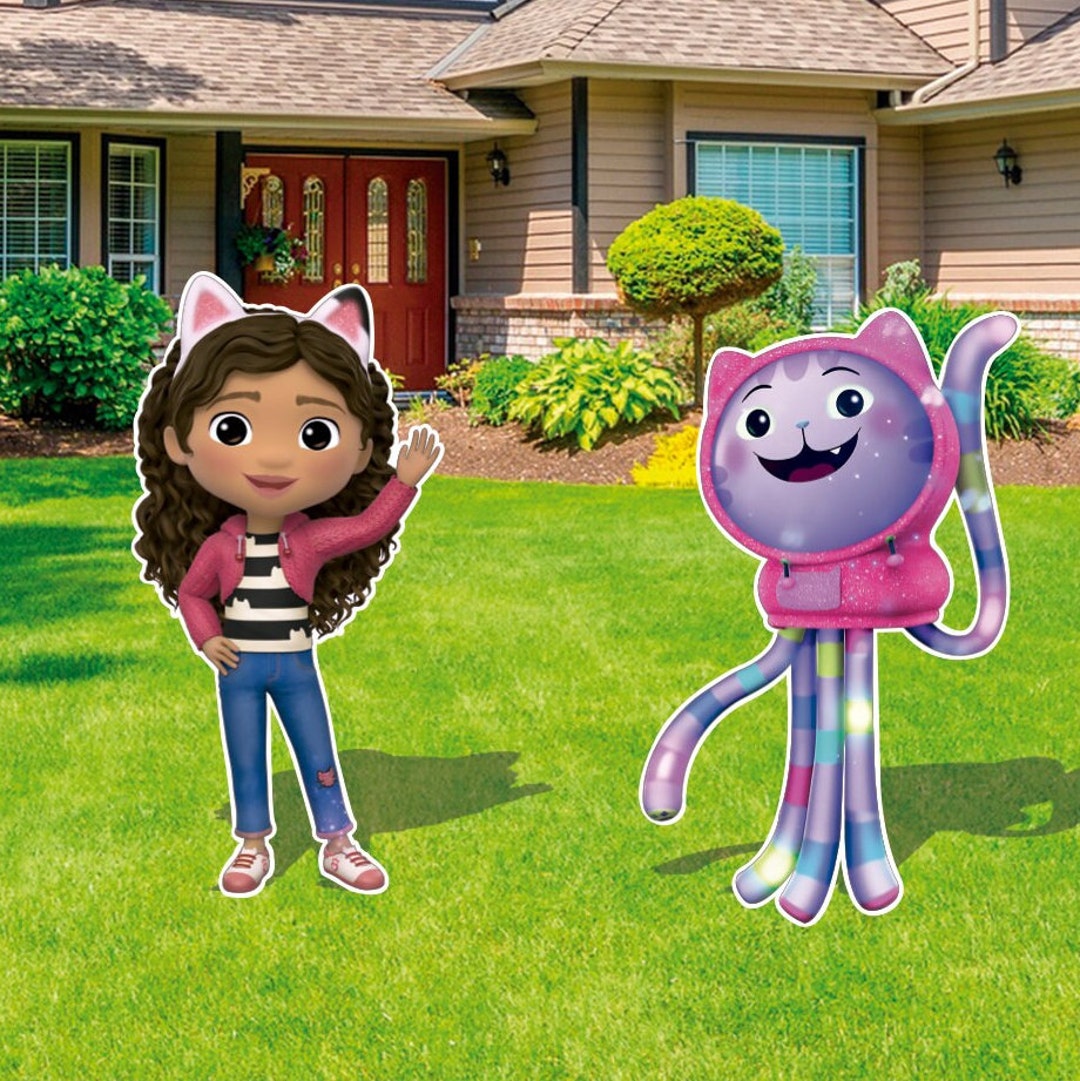 Gabby's Dollhouse Birthday Cutouts and Yard Signs Etsy