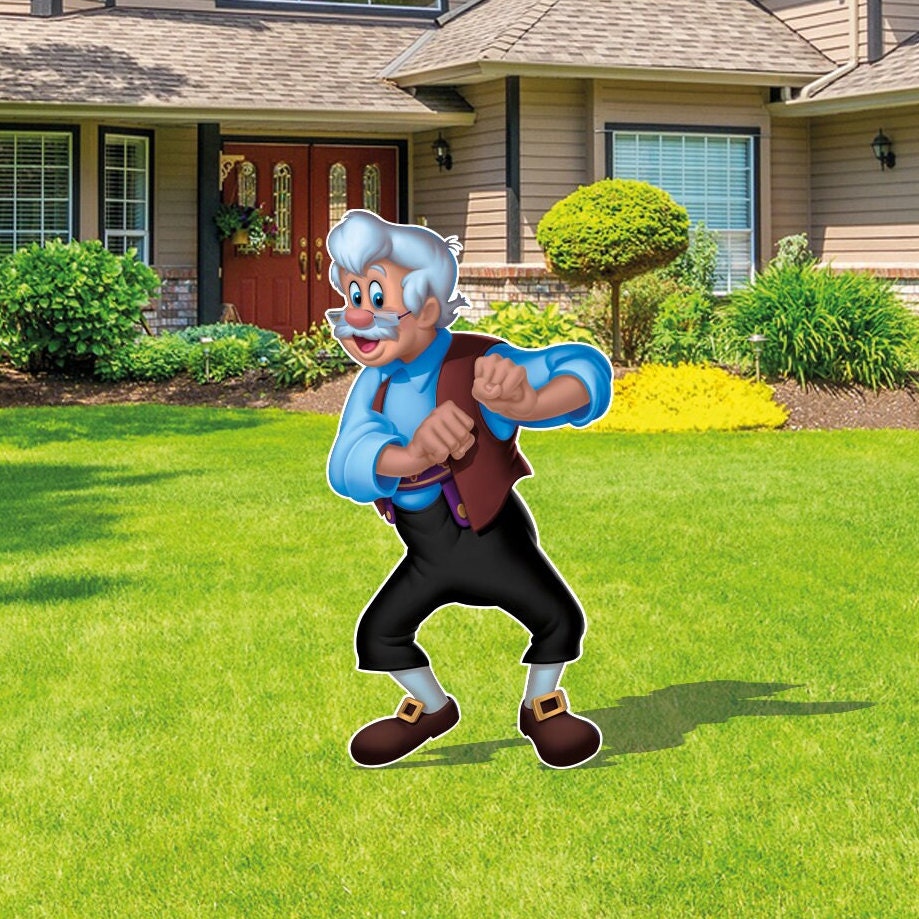 Pinocchio Sign Pinocchio Friends Cutout and Yard Sign - Etsy