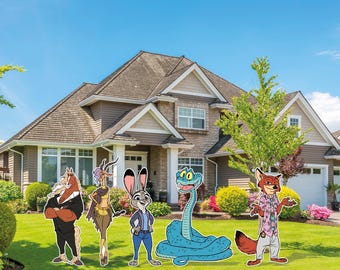 Zootopia 2 Birthday cutout and yard sign