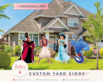 Aladdin Birthday cutout and yard sign