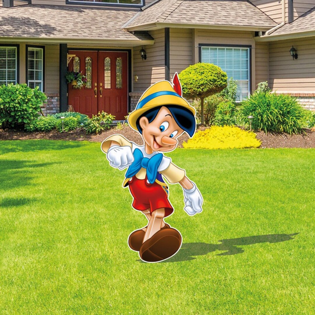 Pinocchio Sign Pinocchio Friends Cutout and Yard Sign - Etsy