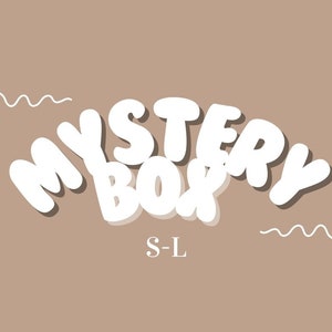 Mystery box, journaling box, surprise box - handmade stickers, faux leather planner, washi tapes, from S-L (no B-stock)