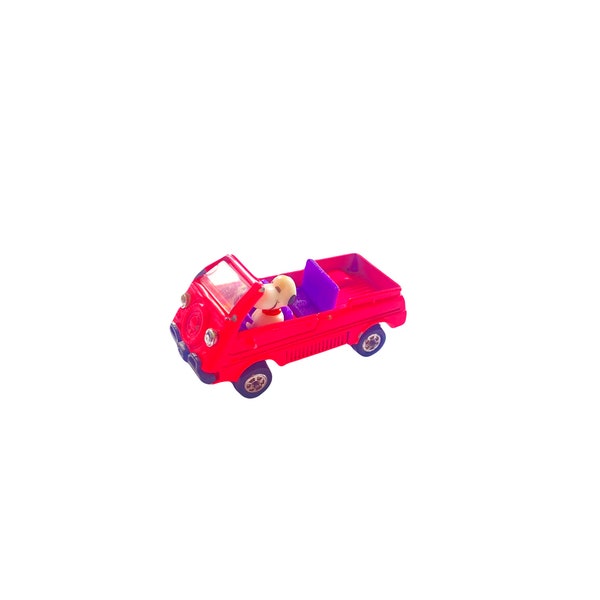 Rare SNOOPY Die-Cast Miniature Vehicle - Peanuts Toy (Pink Honda, No. G8, Avila)