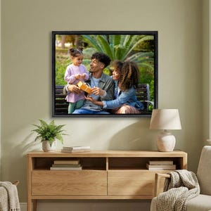 Custom Floating Frame Canvas Print | Personalized Photo Art, 16x20