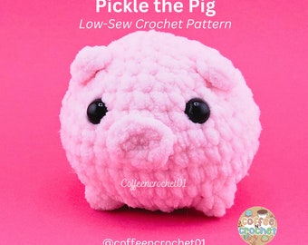 Schwein Häkelanleitung: Amigurumi Bauernhof Tier Anleitung (PDF Download) Pickle