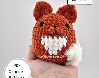 No Sew Fox Woodland Animals Stressball Crochet Pattern amigurumi pattern mallard pattern crochet pattern cute crochet beginner tutorial
