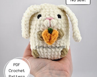 No Sew Rabbit Woodland Animals Stressball Crochet Pattern amigurumi pattern mallard pattern crochet pattern cute crochet beginner tutorial