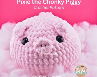 Chonky Schwein Häkelanleitung: Amigurumi Bauernhof Tier (PDF Pattern) Pixie