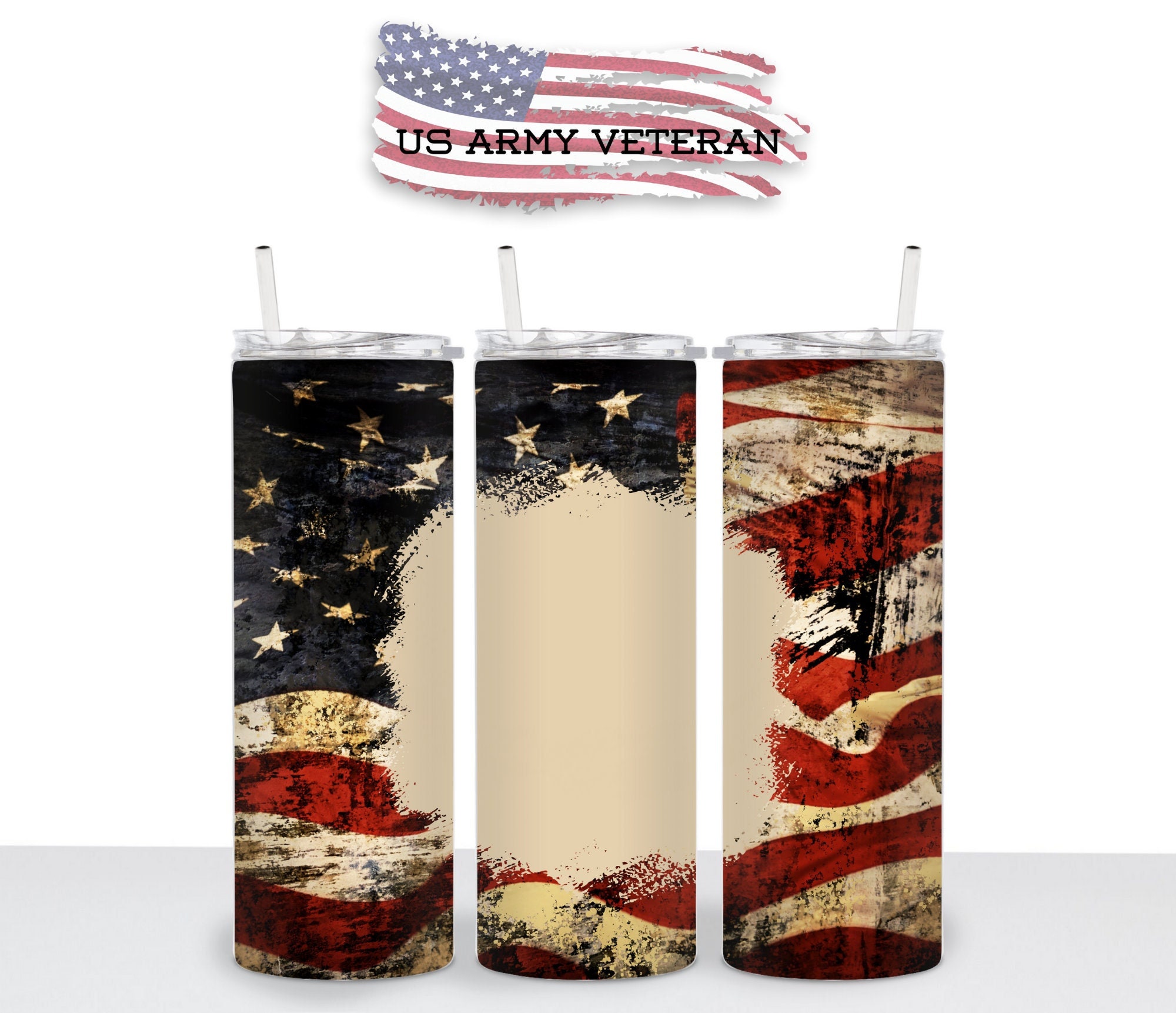 Men's 4th of July tumbler, We the people, Home of the brave, USA