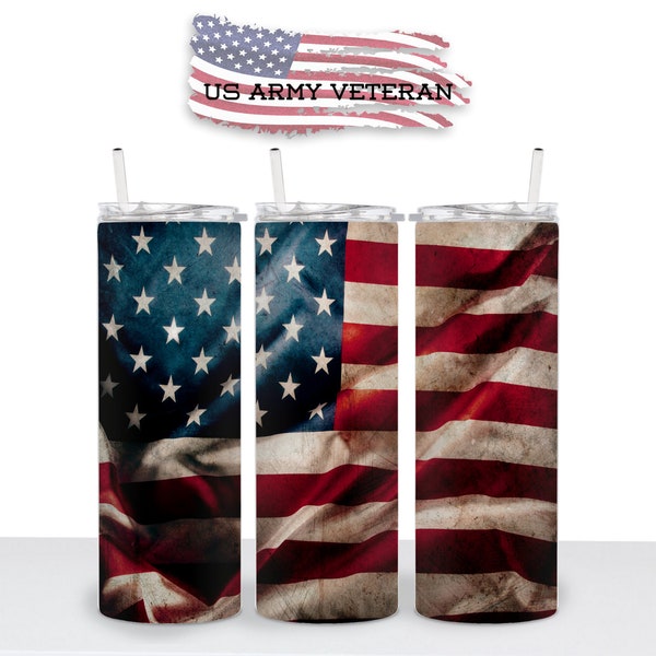 United States Flag, US Flag Tumbler Wrap, 20oz Skinny Tumbler, Print, Sublimation, Straight Image, Waterslide, PNG Download