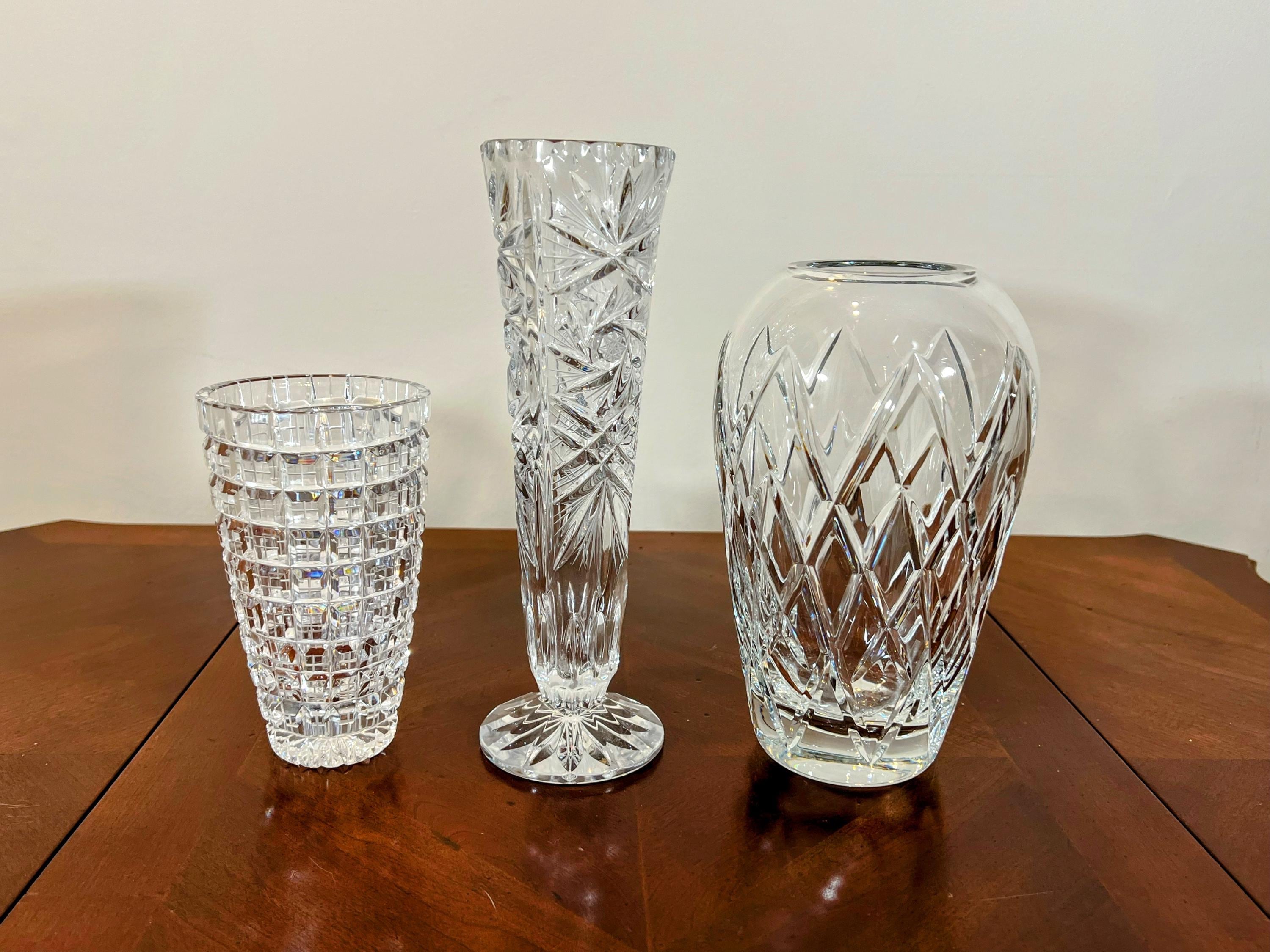 Lausitzer Germany Crystal Vase - Etsy