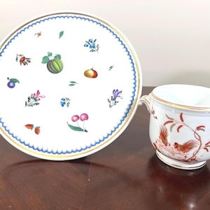Vintage Richard Ginori Collection: Pedestal Cake Stand, Siena Chinoiserie Cachepot Planter, Hostess Gift
