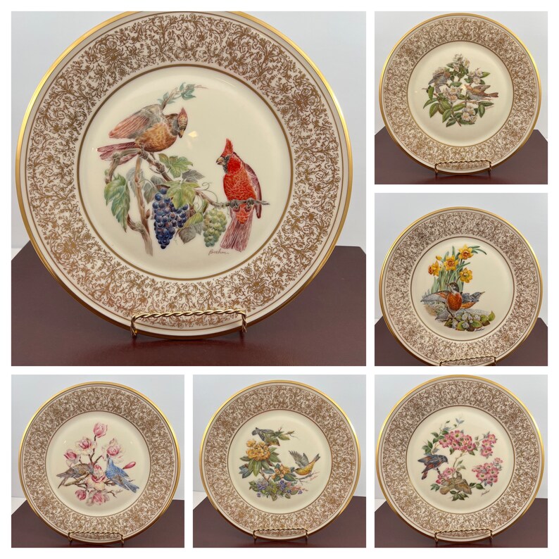 Lenox Bird Plate, Limited Edition, Boehm Birds, Decorative, 24k Gold