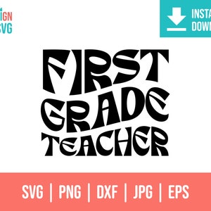 First Grade Teacher svg | 1st grade svg | first grade svg | first grade teacher png | 1st grade teacher svg | back to school grade svg | png