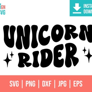 Unicornio Jinete Svg Png Eps Dxf Jpg | vive feliz svg | ser feliz svg | Camisa retro svg png | texto ondulado svg | unicornio mágico svg | camisa svg