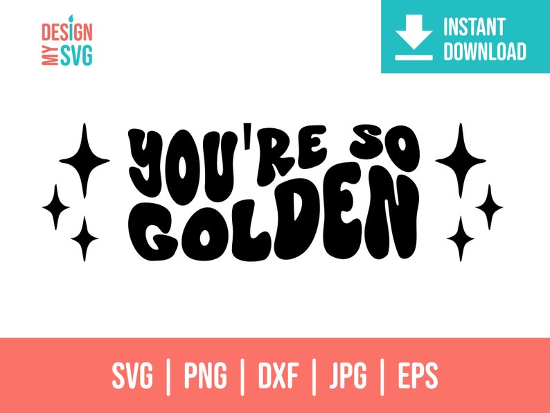 You #39 re so Golden Svg Youre so Golden Svg Hippie Svg 70 #39 s Retro