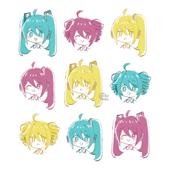 Vocaloid Triple Baka Canvas Tote Bag Hatsune Miku Kasane Teto