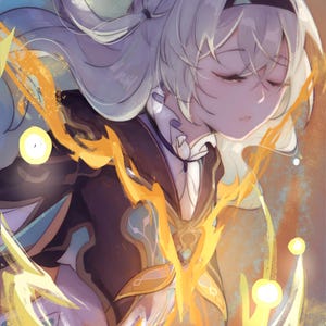 Honkai Sternenschiene HSR Firefly Fanart | Wand Foto Druck
