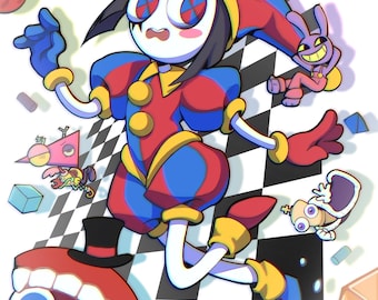 The Amazing Digital Circus Fanart | Wall Photo Print