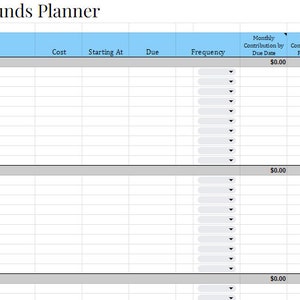 Sparplaner und Tracking Google Sheet