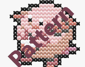 Chansey Icon Cross-Stitch Pattern
