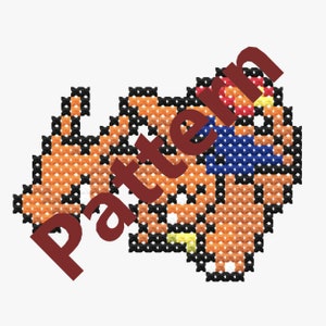 Charizard Icon Cross-Stitch Pattern